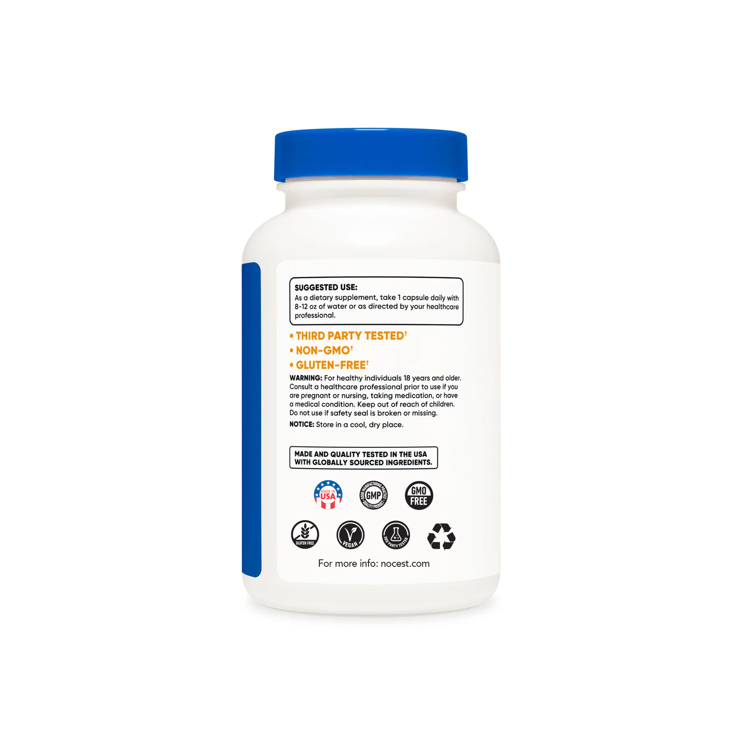 Nocest N-Acetyl L-Cysteine (NAC) Capsules