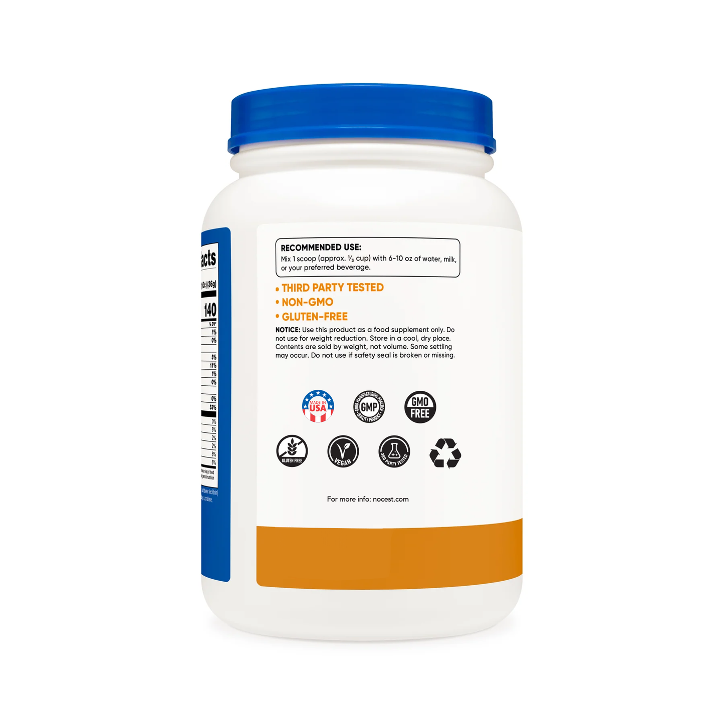 Nocest Whey Protein Isolate Powder