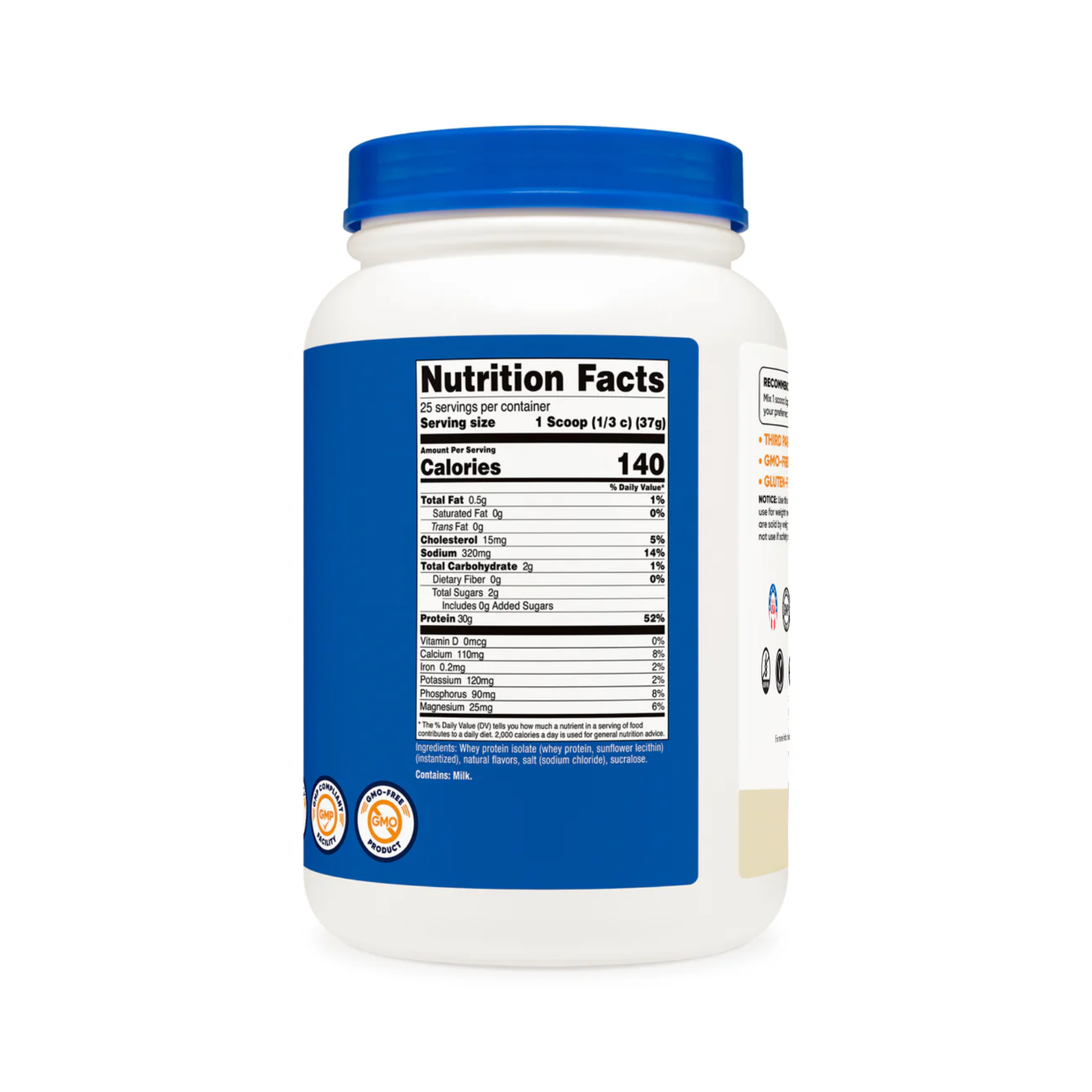 Nocest Whey Protein Isolate Powder