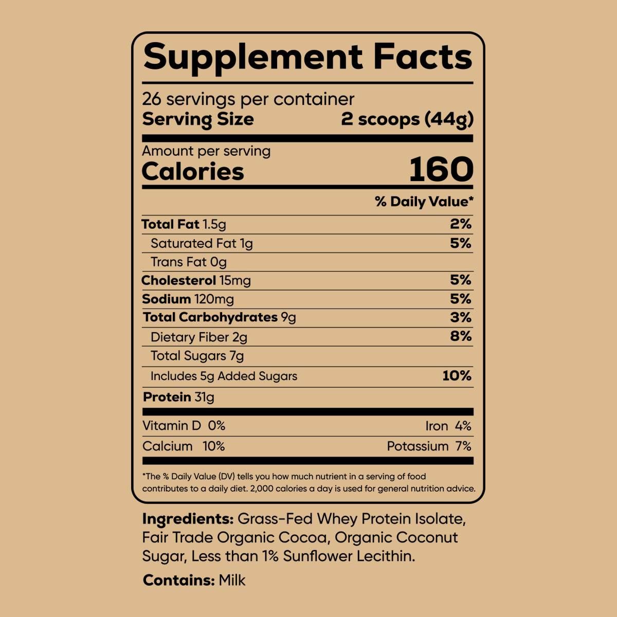 Kazast® Whey Protein Isolate Powder - Dutch Chocolate
